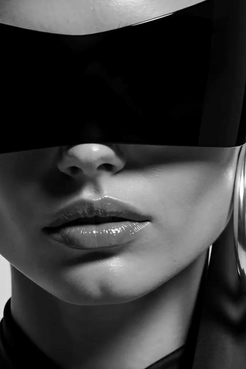 The visor close-up